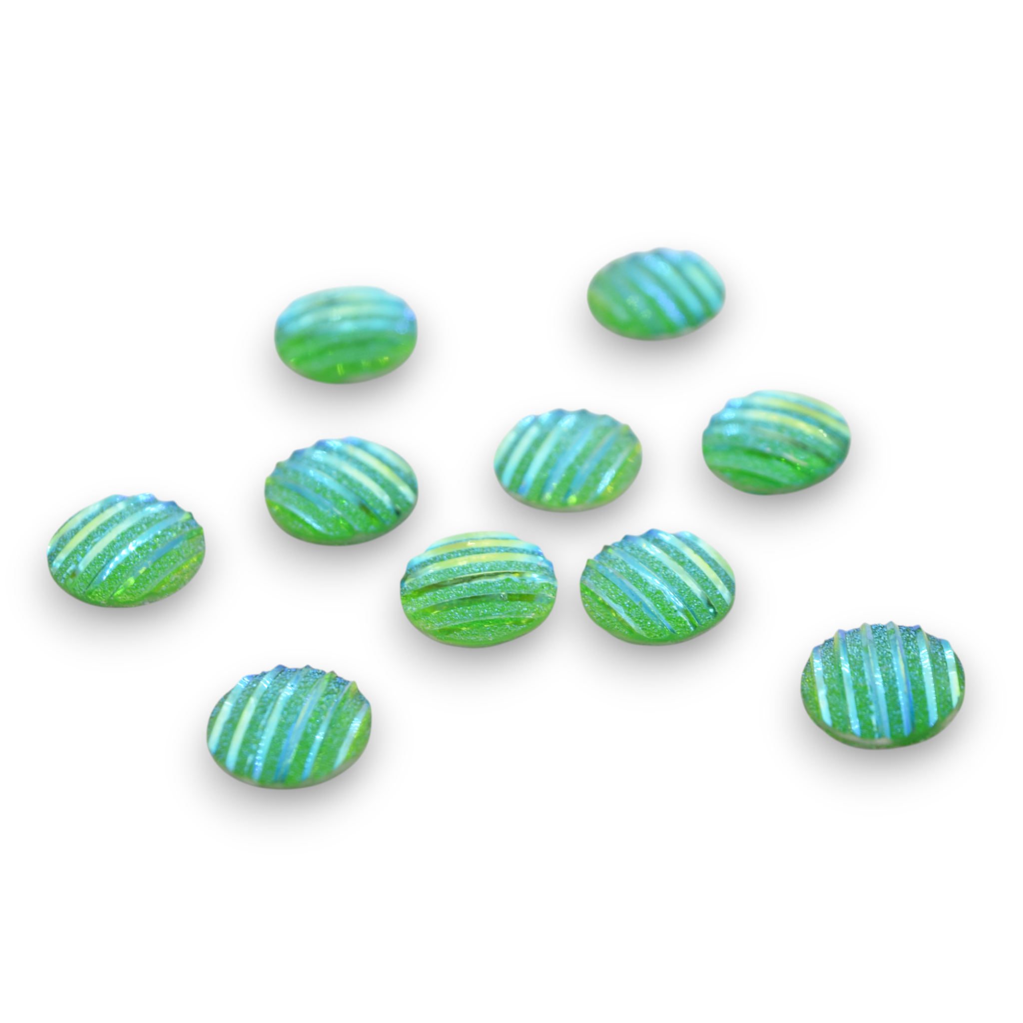 Green Stripe - Specialty 3d Gems (Aurora Borealis)